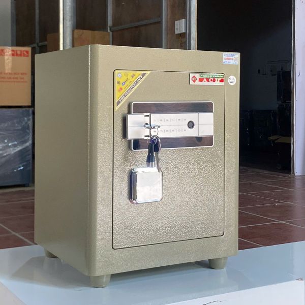 Két sắt Ngân Hàng ACB51 màu vàng mặt bên