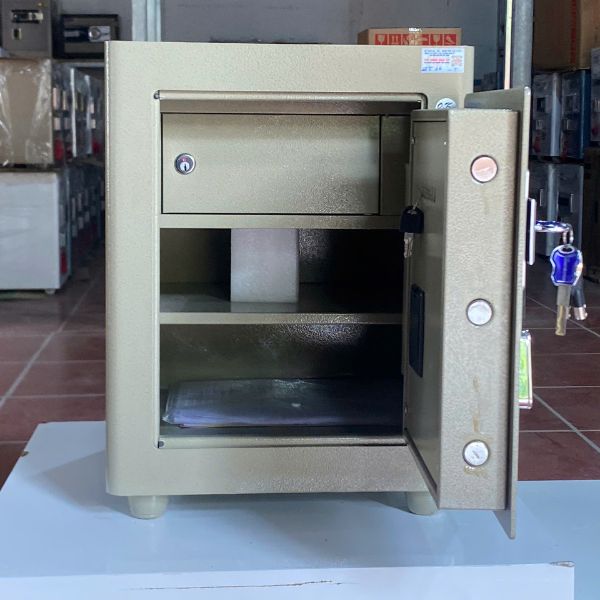 Két sắt Ngân Hàng ACB51 màu vàng khóa két