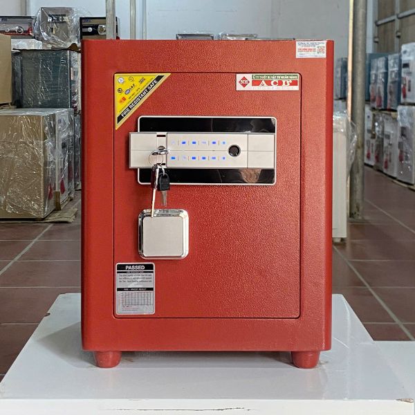Két sắt Ngân Hàng ACB51 màu đỏ mặt bên