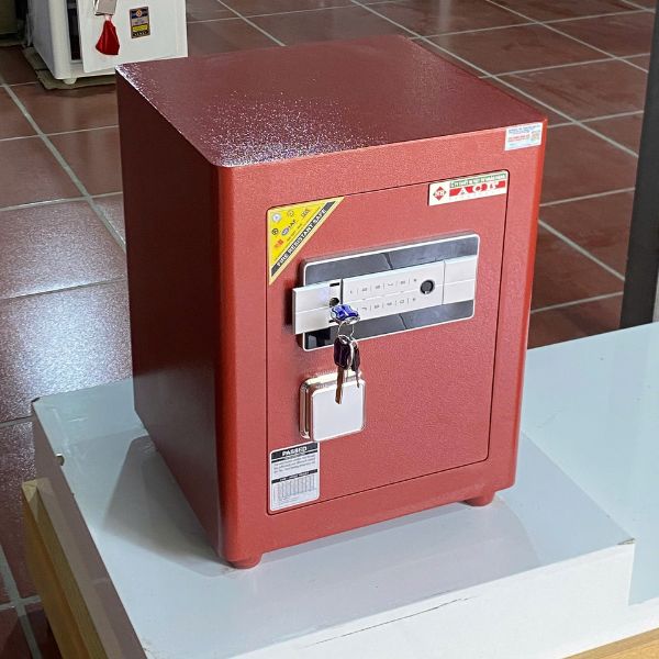 Két sắt Ngân Hàng ACB51 màu đỏ bên trong
