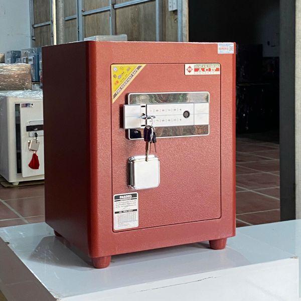 Két sắt Ngân Hàng ACB51 màu đỏ khóa két