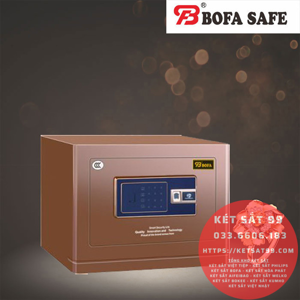 Két sắt mini bofa BF-V-25BS2 chính hãng, Khóa vân tay