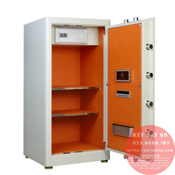 Két sắt Bokee BK100 Face ID trắng