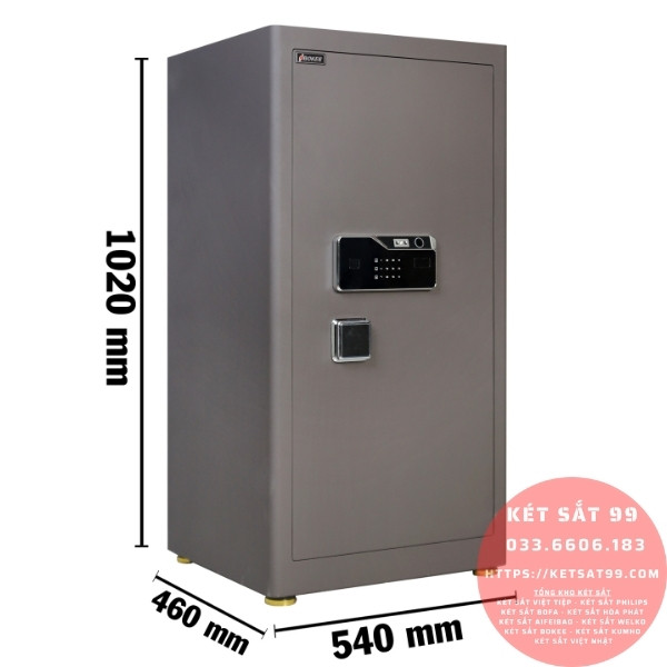 Két sắt Bokee BK100 Face ID Nâu Cafe