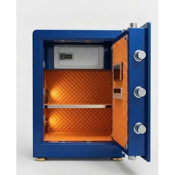 Két sắt Bokee BK-60B màu xanh mặt bên