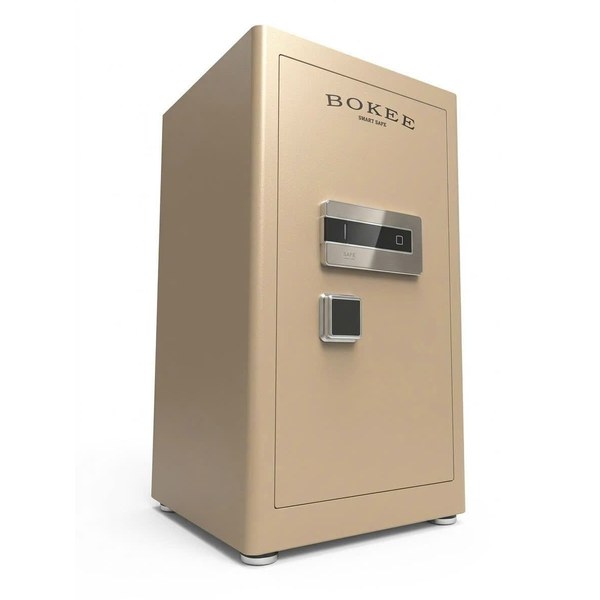 Két sắt Bokee BK-80A1 màu vàng mặt bên