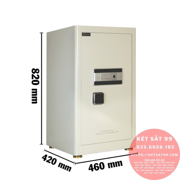 Két sắt Bokee BK80A1 Trắng