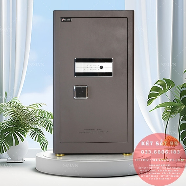 Két sắt Bokee BK80A1 nâu cafe