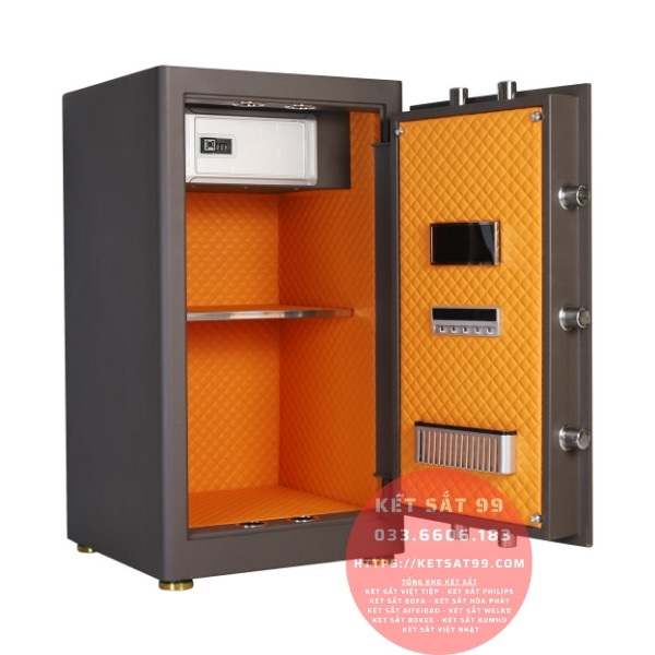 Két sắt Bokee BK80A1 nâu cafe