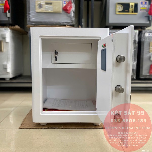 Két sắt việt tiệp BO50BF Pro màu trắng