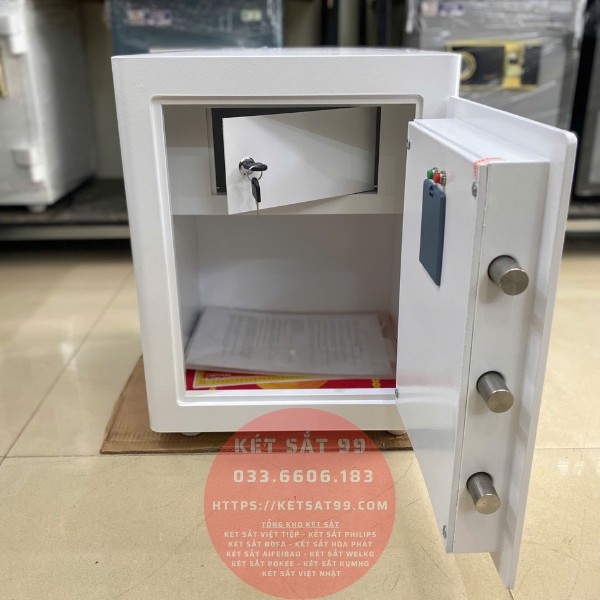 Két sắt việt tiệp BO50BF Pro màu trắng