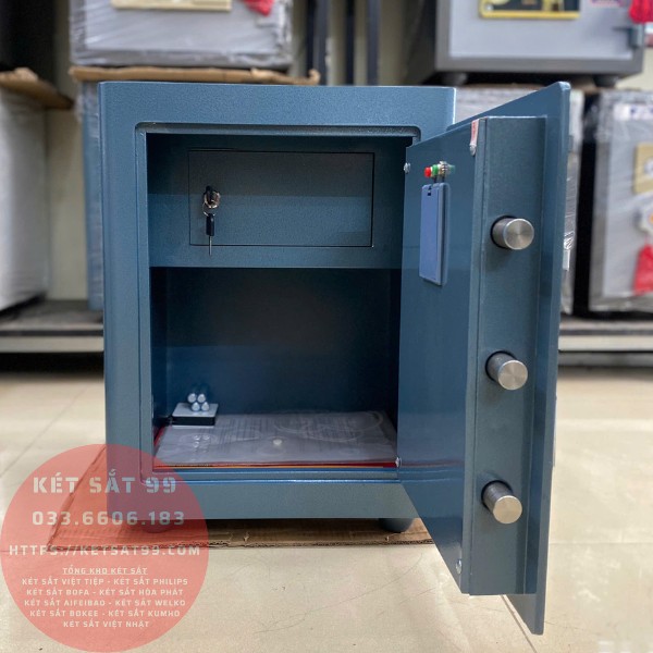 Két sắt việt tiệp BO50BF Pro màu xanh