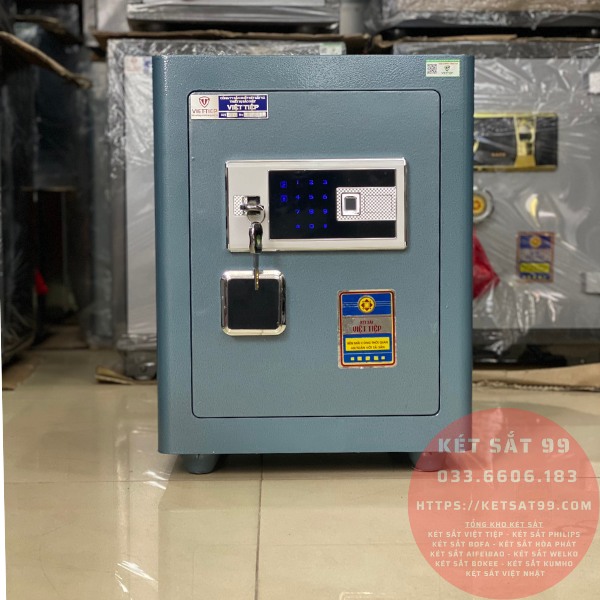 Két sắt việt tiệp BO50FE Luxury màu xanh