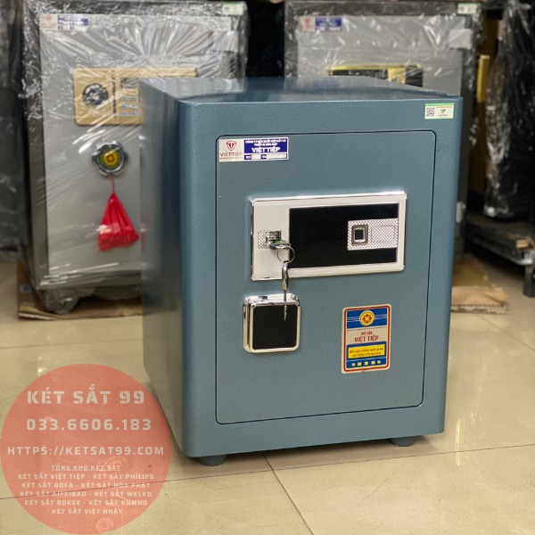 Két sắt việt tiệp BO50FE Luxury màu xanh