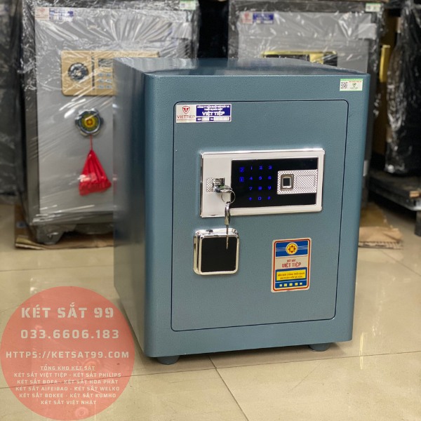 Két sắt việt tiệp BO50FE Luxury màu xanh