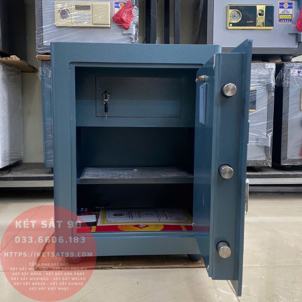 Két sắt việt tiệp BO56BF Pro màu xanh