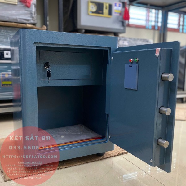 Két sắt việt tiệp BO56BF Pro màu xanh