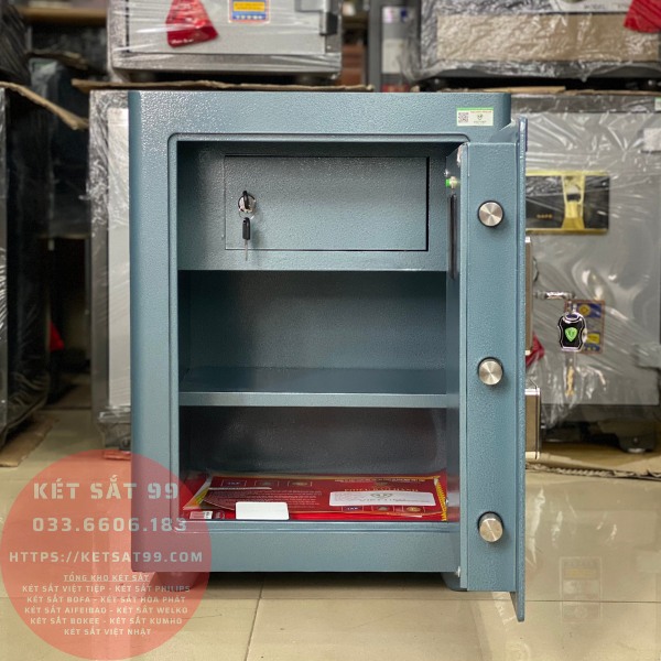 Két sắt việt tiệp BO56FE Luxury màu xanh