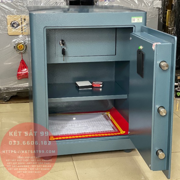 Két sắt việt tiệp BO56FE Luxury màu xanh