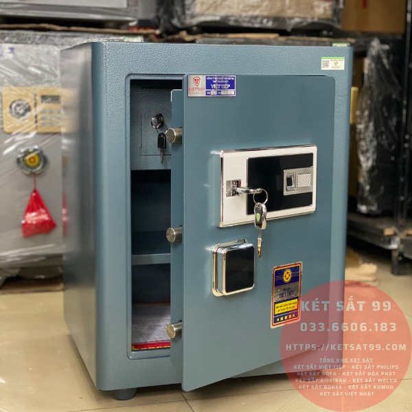 Két sắt việt tiệp BO56FE Luxury màu xanh