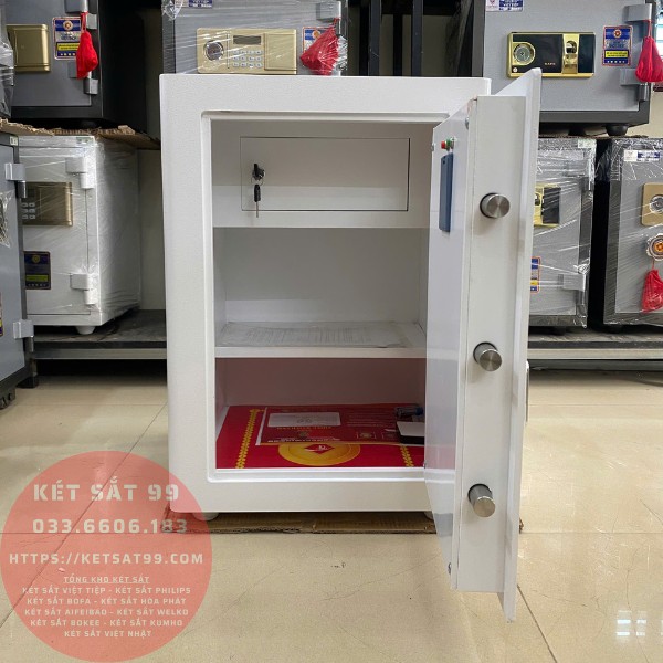 Két sắt việt tiệp BO63BF Pro màu trắng