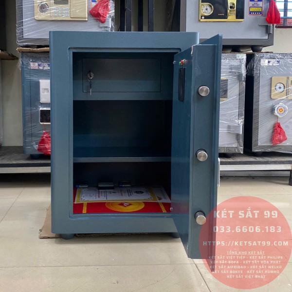 Két sắt việt tiệp BO63BF Pro màu xanh