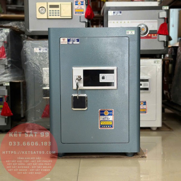 Két sắt việt tiệp BO63FE Luxury màu xanh