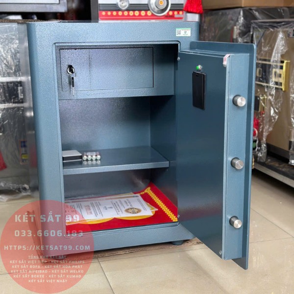 Két sắt việt tiệp BO63FE Luxury màu xanh