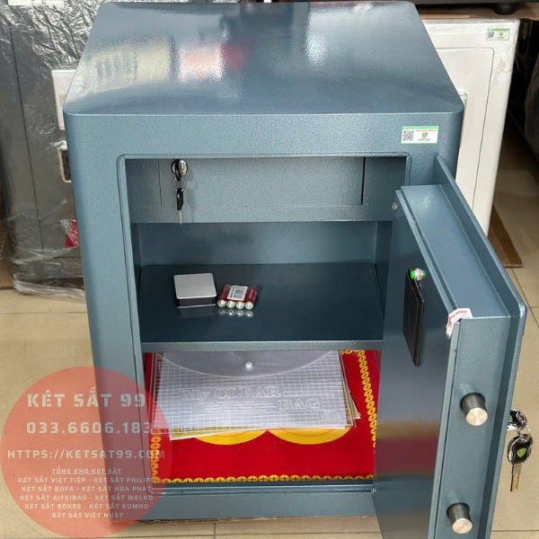 Két sắt việt tiệp BO63FE Luxury màu xanh