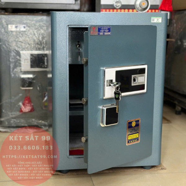 Két sắt việt tiệp BO63FE Luxury màu xanh