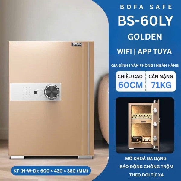Két sắt bofa BS 60LY màu Gold