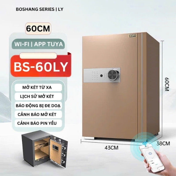 Két sắt bofa BS 60LY màu Gold