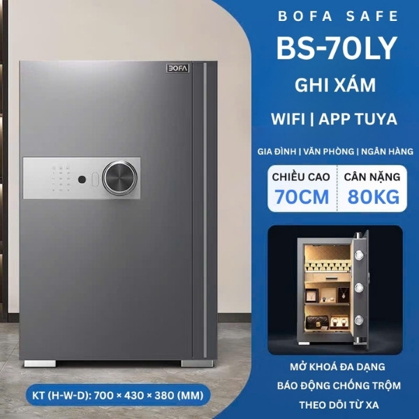Két sắt bofa BS 70LY màu Xám