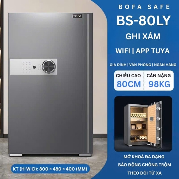 Két sắt bofa BS 80LY màu Xám