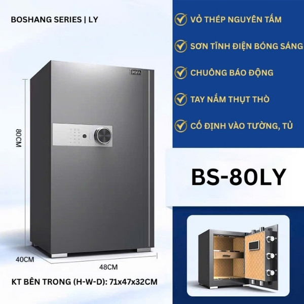 Két sắt bofa BS 80LY màu Xám