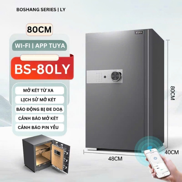 Két sắt bofa BS 80LY màu Xám