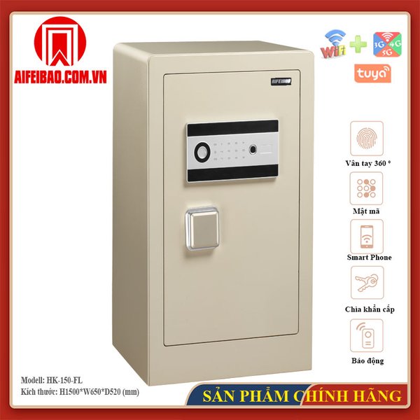 Két sắt thông minh Aifeibao HK-150-FL khóa két