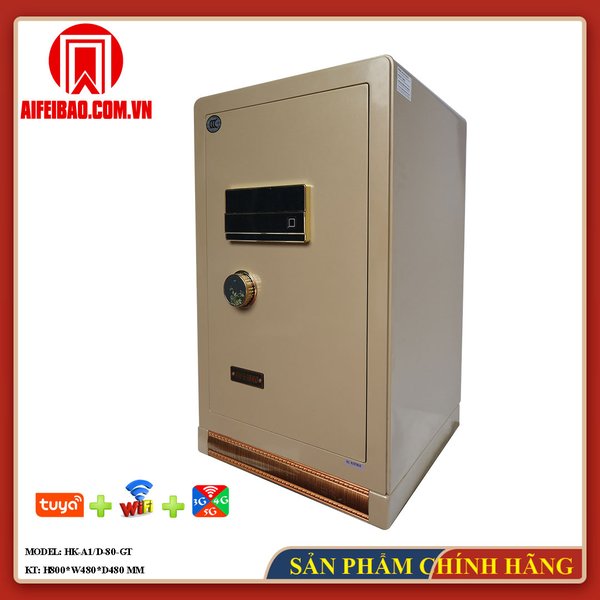 Két sắt thông minh Aifeibao HK-A1D-80-GT mặt bên