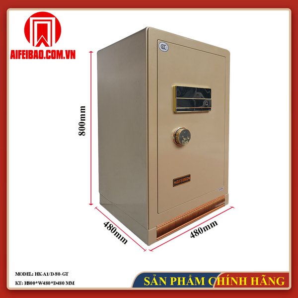 Két sắt thông minh Aifeibao HK-A1D-80-GT khóa két