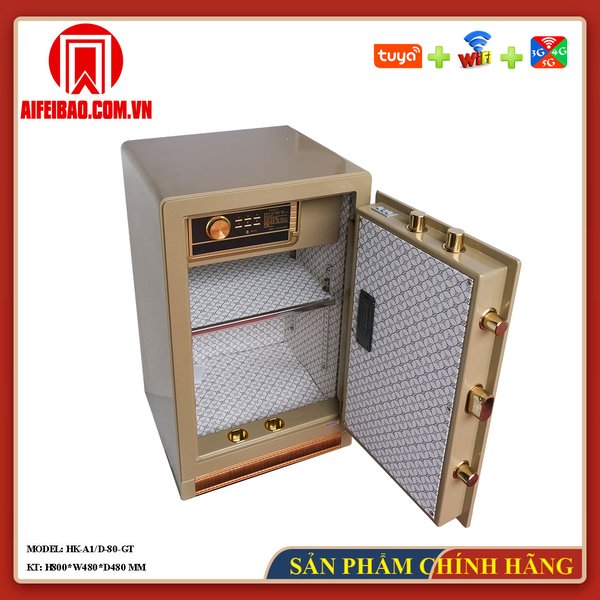 Két sắt thông minh Aifeibao HK-A1D-80-GT thực tế