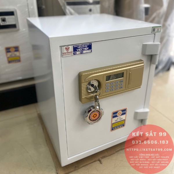 Két sắt việt tiệp K54E màu trắng khóa điện tử