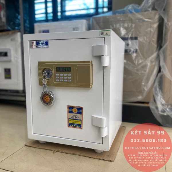 Két sắt việt tiệp K54E màu trắng khóa điện tử