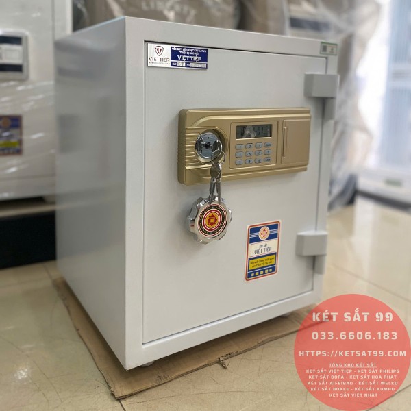 Két sắt việt tiệp K54E màu trắng khóa điện tử