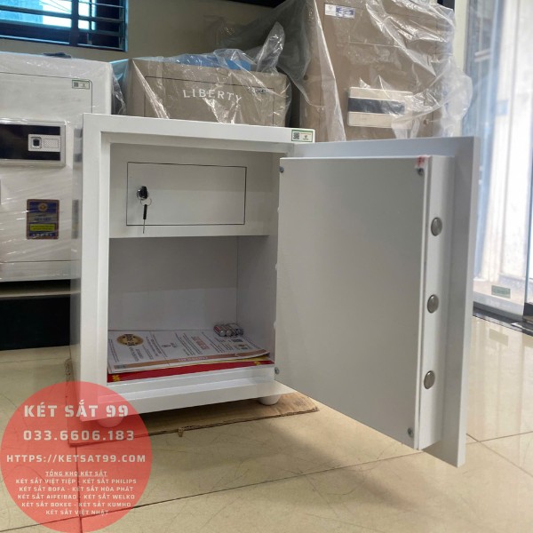 Két sắt việt tiệp K54E màu trắng khóa điện tử