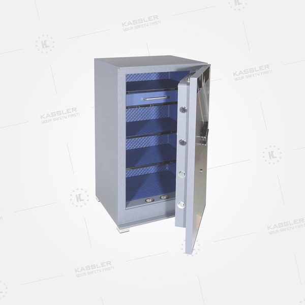 Két sắt Kassler KL-100LS7 Xám xanh khóa két