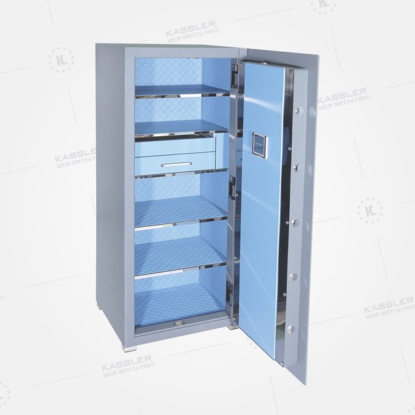 Két sắt Kassler KL-150H8 Trắng ngọc trai mặt bên