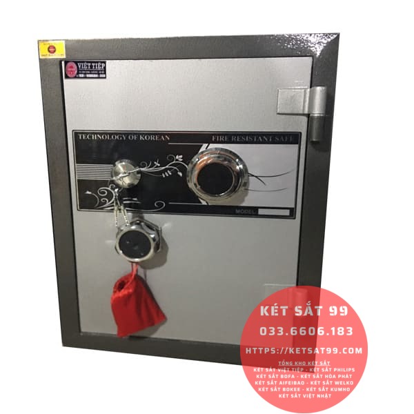 Két sắt việt tiệp KV250 chính hãng giá , Khóa cơ (Mã: KV-COT-250-H)