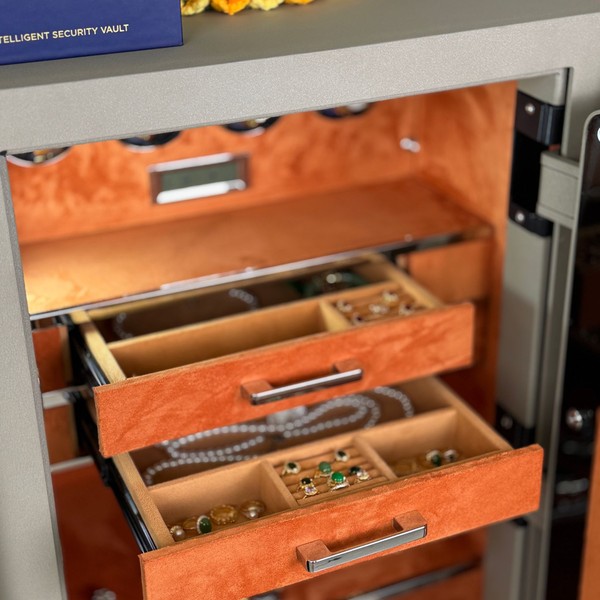 Két sắt đồng hồ Liberty LB1000 Pro 4 Watch Winder Da lộn bên trong