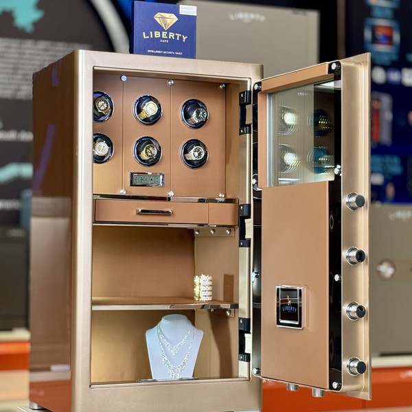 Két sắt đồng hồ Liberty LB1000 Pro 6 Watch Winder Kính cường lực chính hãng tại Két Sắt 99