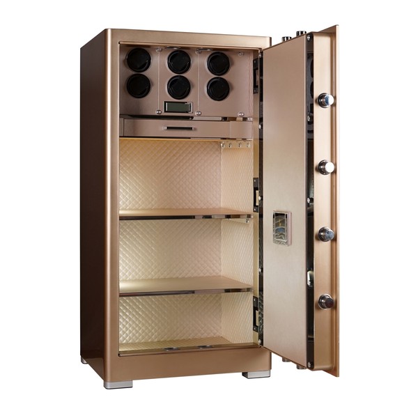 Két sắt đồng hồ Liberty LB1200 Pro 6 Watch Winder bên trong